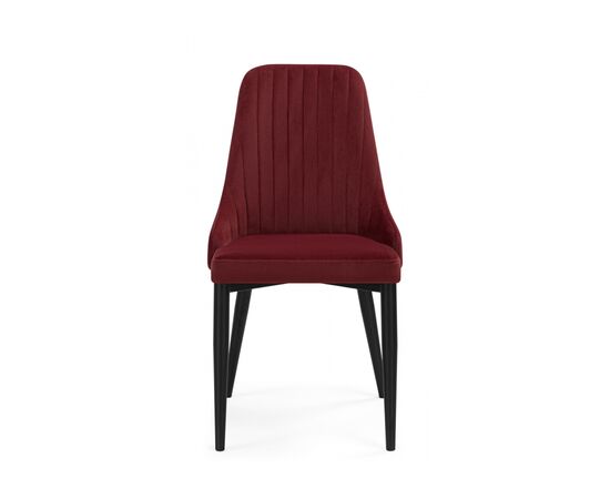 Стул на металлокаркасе Kora wine red / black, изображение 2 | Интернет магазин мебели и декора LifeDekor