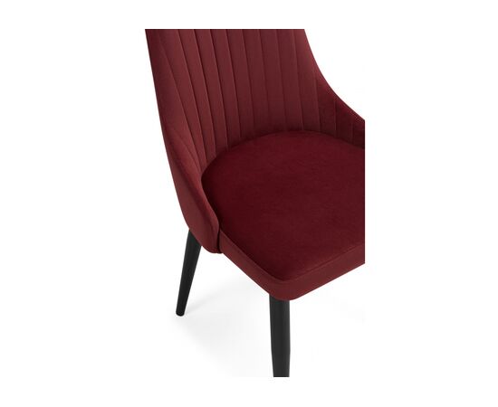 Стул на металлокаркасе Kora wine red / black, изображение 6 | Интернет магазин мебели и декора LifeDekor
