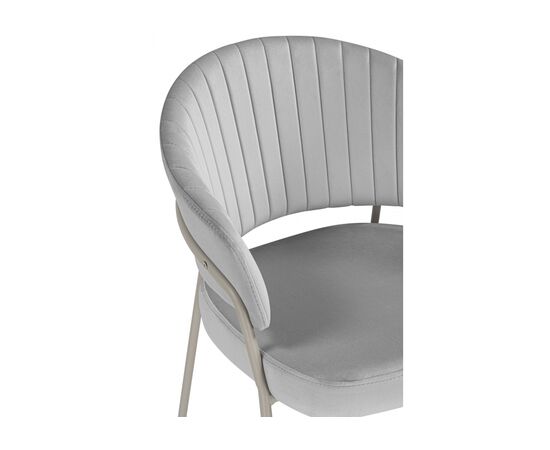 Стул на металлокаркасе Лео светло-серый (H-09) / серый, изображение 6 | Интернет магазин мебели и декора LifeDekor