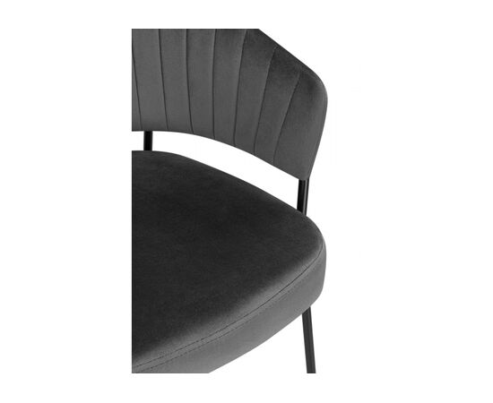 Стул на металлокаркасе Лео темно-серый (H-15) / черный, изображение 7 | Интернет магазин мебели и декора LifeDekor