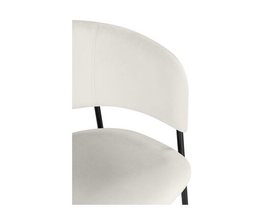 Стул на металлокаркасе Осло белый (milk) / черный, изображение 7 | Интернет магазин мебели и декора LifeDekor