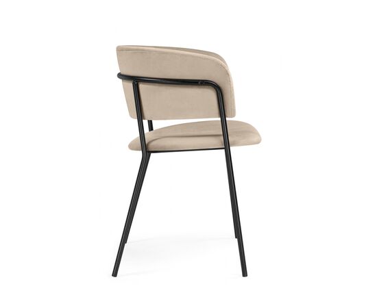 Стул на металлокаркасе Осло темно-бежевый (H-07) / черный, изображение 3 | Интернет магазин мебели и декора LifeDekor