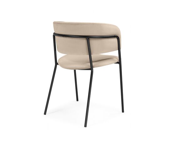 Стул на металлокаркасе Осло темно-бежевый (H-07) / черный, изображение 4 | Интернет магазин мебели и декора LifeDekor