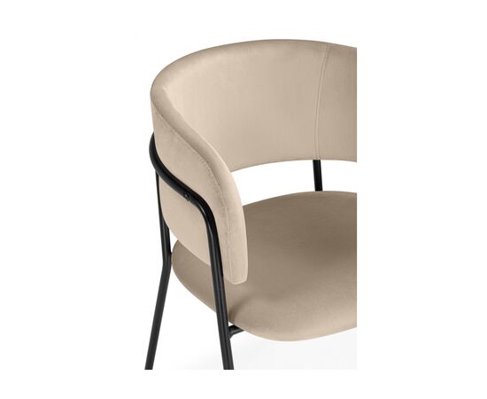 Стул на металлокаркасе Осло темно-бежевый (H-07) / черный, изображение 6 | Интернет магазин мебели и декора LifeDekor
