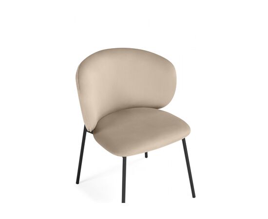 Стул на металлокаркасе Рикко темно-бежевый (H-07) / черный, изображение 5 | Интернет магазин мебели и декора LifeDekor