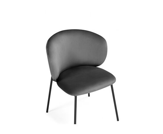 Стул на металлокаркасе Рикко темно-серый (H-15) / черный, изображение 5 | Интернет магазин мебели и декора LifeDekor