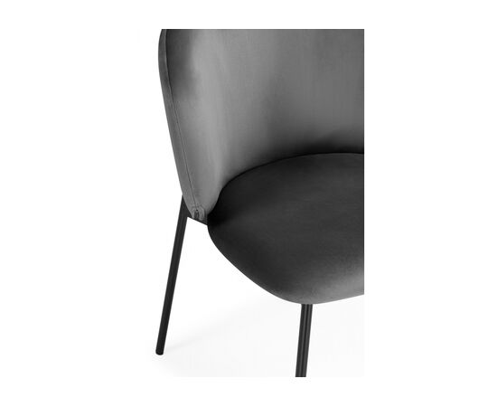 Стул на металлокаркасе Рикко темно-серый (H-15) / черный, изображение 6 | Интернет магазин мебели и декора LifeDekor