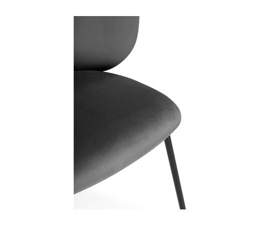 Стул на металлокаркасе Рикко темно-серый (H-15) / черный, изображение 7 | Интернет магазин мебели и декора LifeDekor