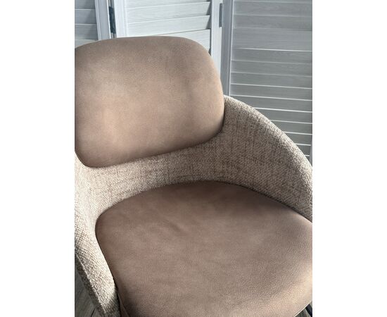 Стул ГРЕЙС (GRACE) 360 град, цвет КАПУЧИНО PENA-172 / G1229-7, ткань / ШОКОЛАДНОЕ ЗОЛОТО, ®DISAUR, изображение 2 | Интернет магазин мебели и декора LifeDekor