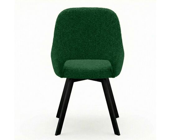 Стул DikLine 247 поворотный, BL10 зеленый, ножки черные, изображение 3 | Интернет магазин мебели и декора LifeDekor