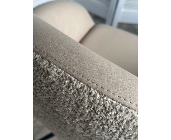 Стул ГУННАР (GUNNAR) 360 град, цвет БЕЖЕВЫЙ VEGA-11 / MIAMI-160, ткань / ЧЕРНЫЙ каркас, ®DISAUR, изображение 6 | Интернет магазин мебели и декора LifeDekor