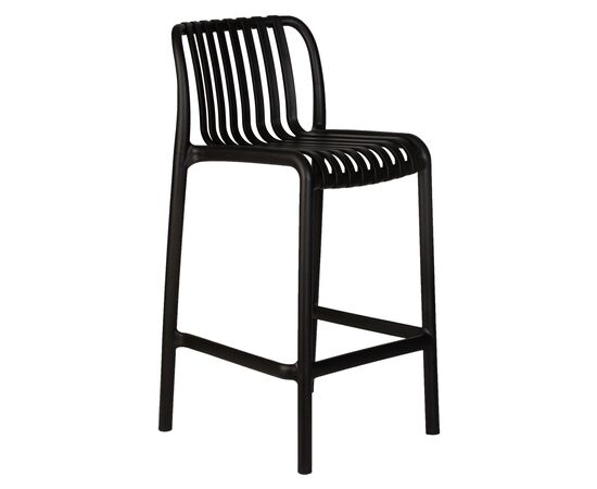 Набор 4 шт Стул полубарный DOBRIN CHLOE, черный, Вариант: чёрный, изображение 3 | Интернет магазин мебели и декора LifeDekor