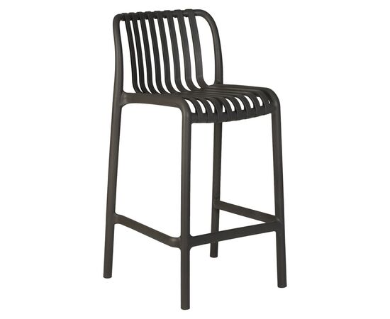 Набор 4 шт Стул полубарный DOBRIN CHLOE, темно-серый, Вариант: темно-серый, изображение 2 | Интернет магазин мебели и декора LifeDekor