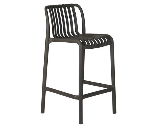 Набор 4 шт Стул полубарный DOBRIN CHLOE, темно-серый, Вариант: темно-серый, изображение 3 | Интернет магазин мебели и декора LifeDekor