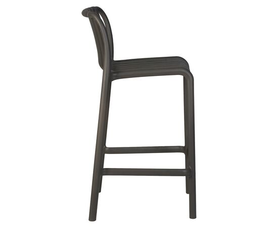 Набор 4 шт Стул полубарный DOBRIN CHLOE, темно-серый, Вариант: темно-серый, изображение 4 | Интернет магазин мебели и декора LifeDekor