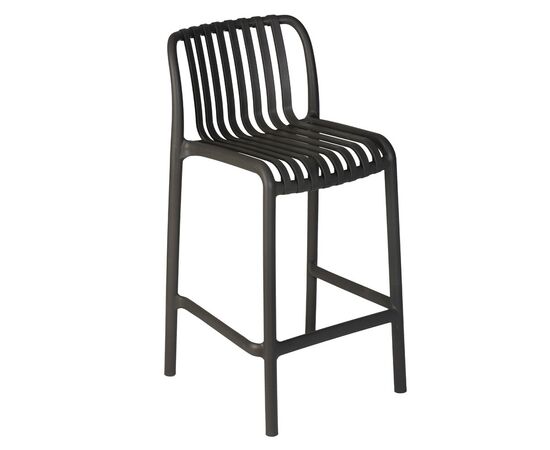 Набор 4 шт Стул полубарный DOBRIN CHLOE, темно-серый, Вариант: темно-серый, изображение 8 | Интернет магазин мебели и декора LifeDekor