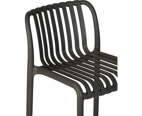 Набор 4 шт Стул полубарный DOBRIN CHLOE, темно-серый, Вариант: темно-серый, изображение 9 | Интернет магазин мебели и декора LifeDekor