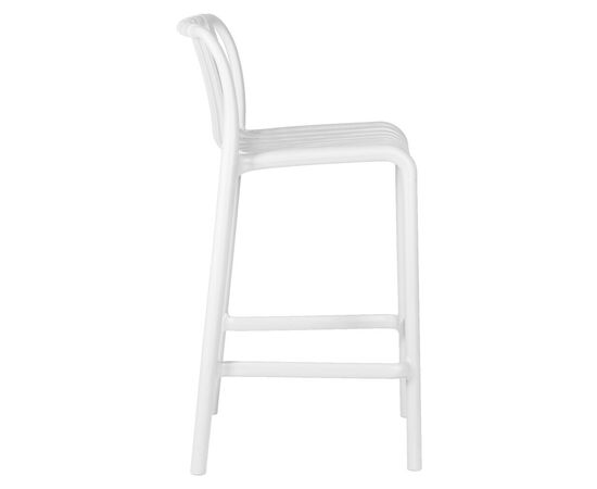 Набор 4 шт Стул полубарный DOBRIN CHLOE, белый, Вариант: белый, изображение 4 | Интернет магазин мебели и декора LifeDekor