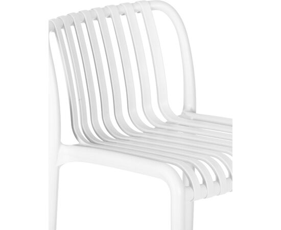 Набор 4 шт Стул полубарный DOBRIN CHLOE, белый, Вариант: белый, изображение 9 | Интернет магазин мебели и декора LifeDekor