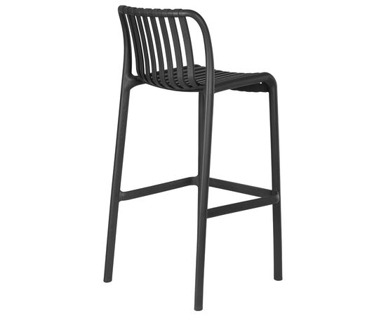 Набор 4 шт Стул барный DOBRIN CHLOE BAR, темно-серый, Вариант: темно-серый, изображение 5 | Интернет магазин мебели и декора LifeDekor