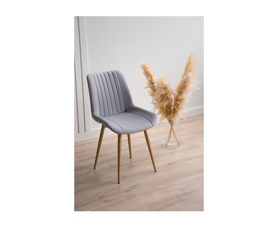 Стул на металлокаркасе Седа 360 светло-серый (zd 960) / золотой np, изображение 2 | Интернет магазин мебели и декора LifeDekor