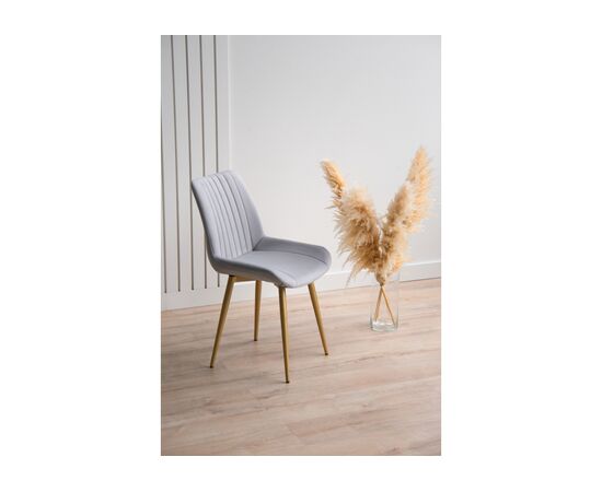 Стул на металлокаркасе Седа 360 светло-серый (zd 960) / золотой np, изображение 3 | Интернет магазин мебели и декора LifeDekor