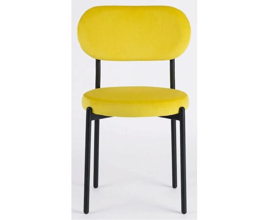 Стул ПАКО H-19 Желтый, велюр / черный каркас М-City, изображение 2 | Интернет магазин мебели и декора LifeDekor