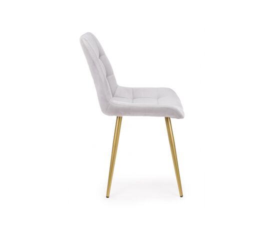 Стул на металлокаркасе Челси К светло-серый (zd 960) / золотой np, изображение 5 | Интернет магазин мебели и декора LifeDekor