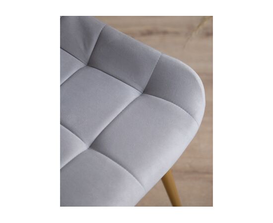 Стул на металлокаркасе Челси К светло-серый (zd 960) / золотой np, изображение 8 | Интернет магазин мебели и декора LifeDekor