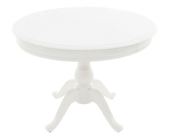 Обеденная группа (Стол Фабрицио-1 D100 и 4 стула Бурбон), эмаль белая, изображение 3 | Интернет магазин мебели и декора LifeDekor