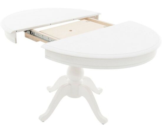 Обеденная группа (Стол Фабрицио-1 D100 и 4 стула Бурбон), эмаль белая, изображение 4 | Интернет магазин мебели и декора LifeDekor