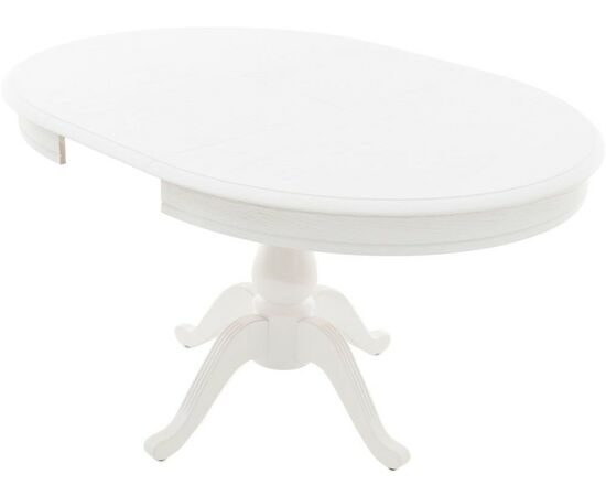 Обеденная группа (Стол Фабрицио-1 D100 и 4 стула Бурбон), эмаль белая, изображение 5 | Интернет магазин мебели и декора LifeDekor