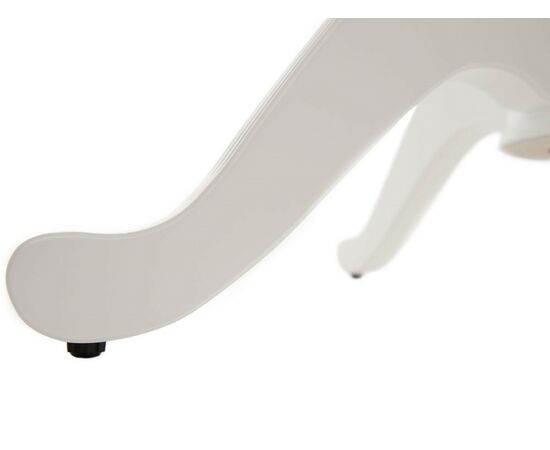 Обеденная группа (Стол Фабрицио-1 D100 и 4 стула Бурбон), эмаль белая, изображение 10 | Интернет магазин мебели и декора LifeDekor