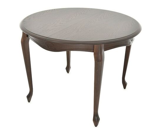 Стол «Кабриоль» круг (D 105), орех темный, изображение 2 | Интернет магазин мебели и декора LifeDekor