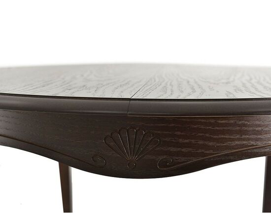 Стол «Кабриоль» круг (D 105), орех темный, изображение 7 | Интернет магазин мебели и декора LifeDekor