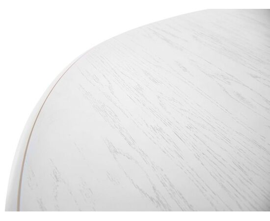 Стол «Леонардо 2» овал 120x90, эмаль белая с золочением, изображение 7 | Интернет магазин мебели и декора LifeDekor