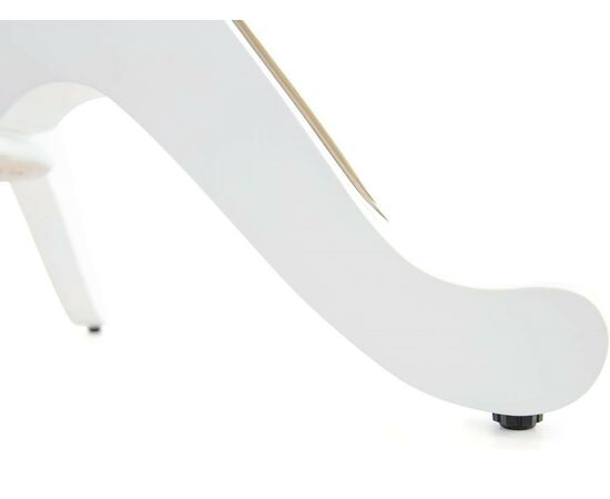 Стол «Леонардо 2» овал 120x90, эмаль белая с золочением, изображение 9 | Интернет магазин мебели и декора LifeDekor