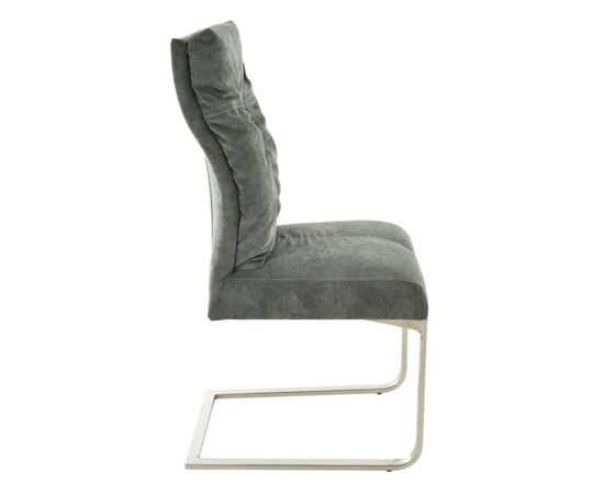 Стул «Лофт-2». ткань: Berlin 101, каркас: хром, изображение 4 | Интернет магазин мебели и декора LifeDekor