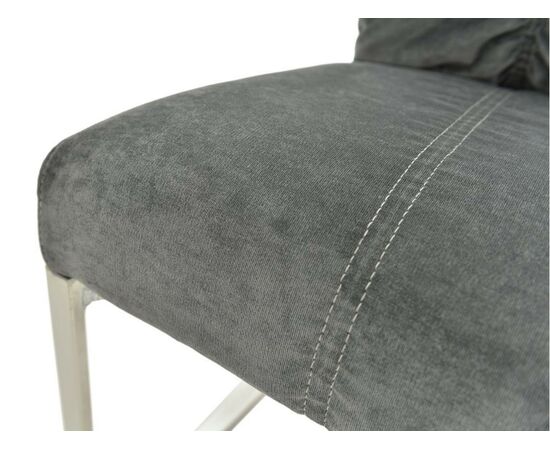 Стул «Лофт-2». ткань: Berlin 101, каркас: хром, изображение 9 | Интернет магазин мебели и декора LifeDekor