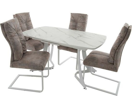 Стол «Милан» ПМ пластик, Белый камень, изображение 10 | Интернет магазин мебели и декора LifeDekor