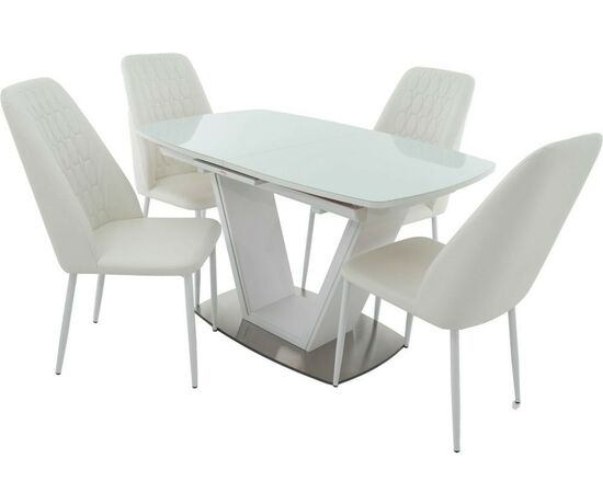 Стул «Марсала», Батлер 08, каркас белый, изображение 9 | Интернет магазин мебели и декора LifeDekor