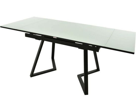 Обеденная группа (Стол Римини и 4 стула Эльзас), стекло белый, изображение 4 | Интернет магазин мебели и декора LifeDekor