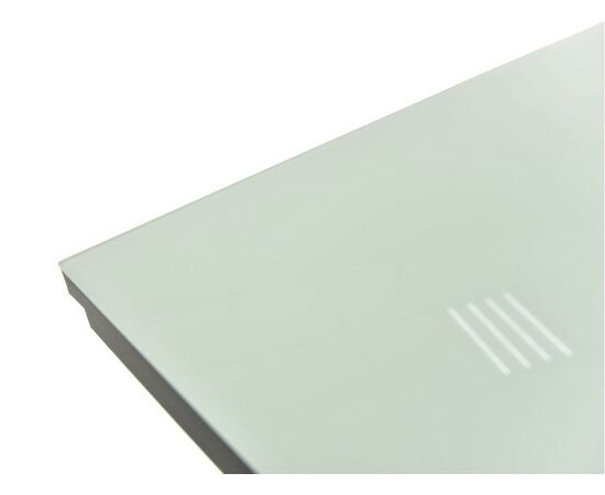 Стол «Римини» стекло белое, каркас черный, изображение 5 | Интернет магазин мебели и декора LifeDekor