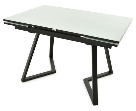 Обеденная группа (Стол Римини и 4 стула Эльзас), стекло белый, изображение 3 | Интернет магазин мебели и декора LifeDekor