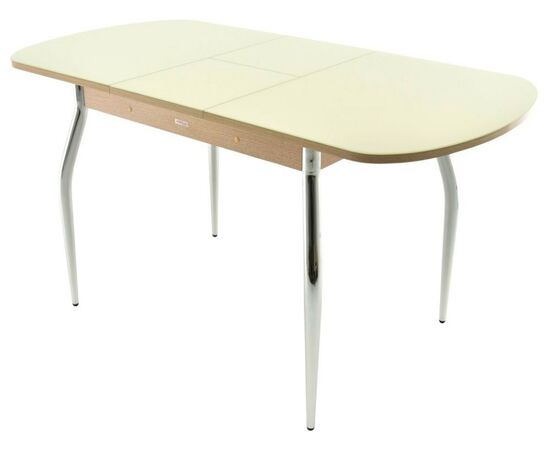 Стол «Ривьера» стекло СВ, молочный, изображение 3 | Интернет магазин мебели и декора LifeDekor