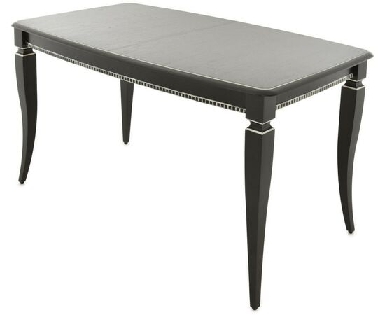 Стол «Сибарит» 140x80, эмаль черная с серебром, изображение 2 | Интернет магазин мебели и декора LifeDekor