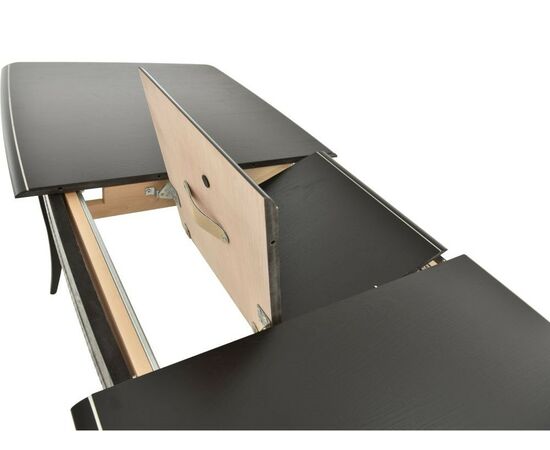 Стол «Сибарит» 140x80, эмаль черная с серебром, изображение 3 | Интернет магазин мебели и декора LifeDekor