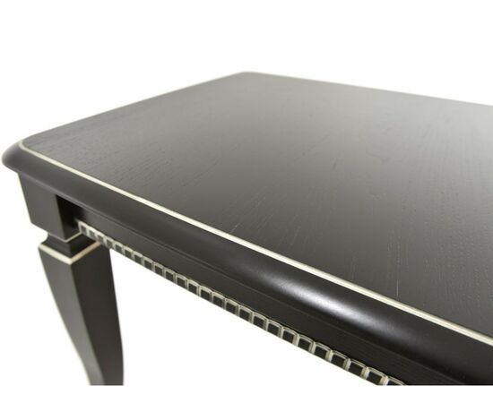 Стол «Сибарит» 140x80, эмаль черная с серебром, изображение 6 | Интернет магазин мебели и декора LifeDekor