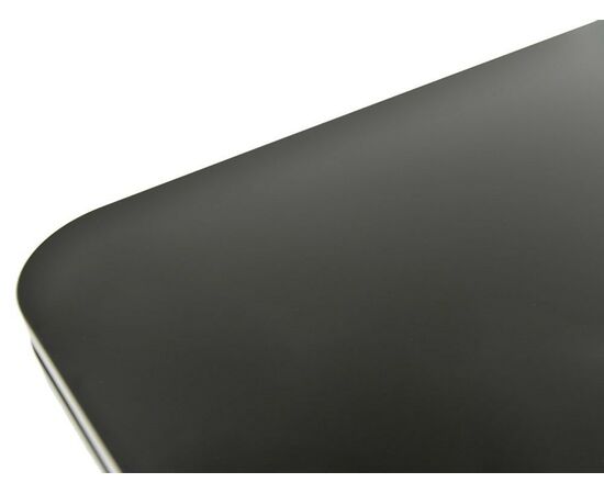 Стол «Тайбэй» стекло черное, каркас белый, изображение 6 | Интернет магазин мебели и декора LifeDekor