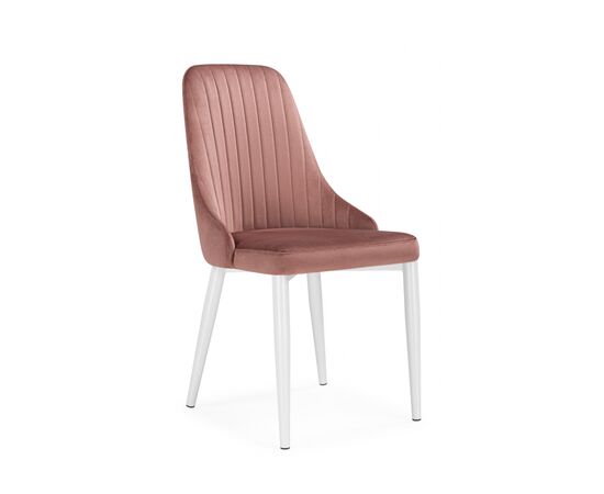Стул на металлокаркасе Kora dark pink / white | Интернет магазин мебели и декора LifeDekor